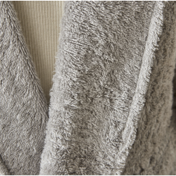 Луксозен халат за баня Nautica Home от 100% памук в сив цвят, размер S/M